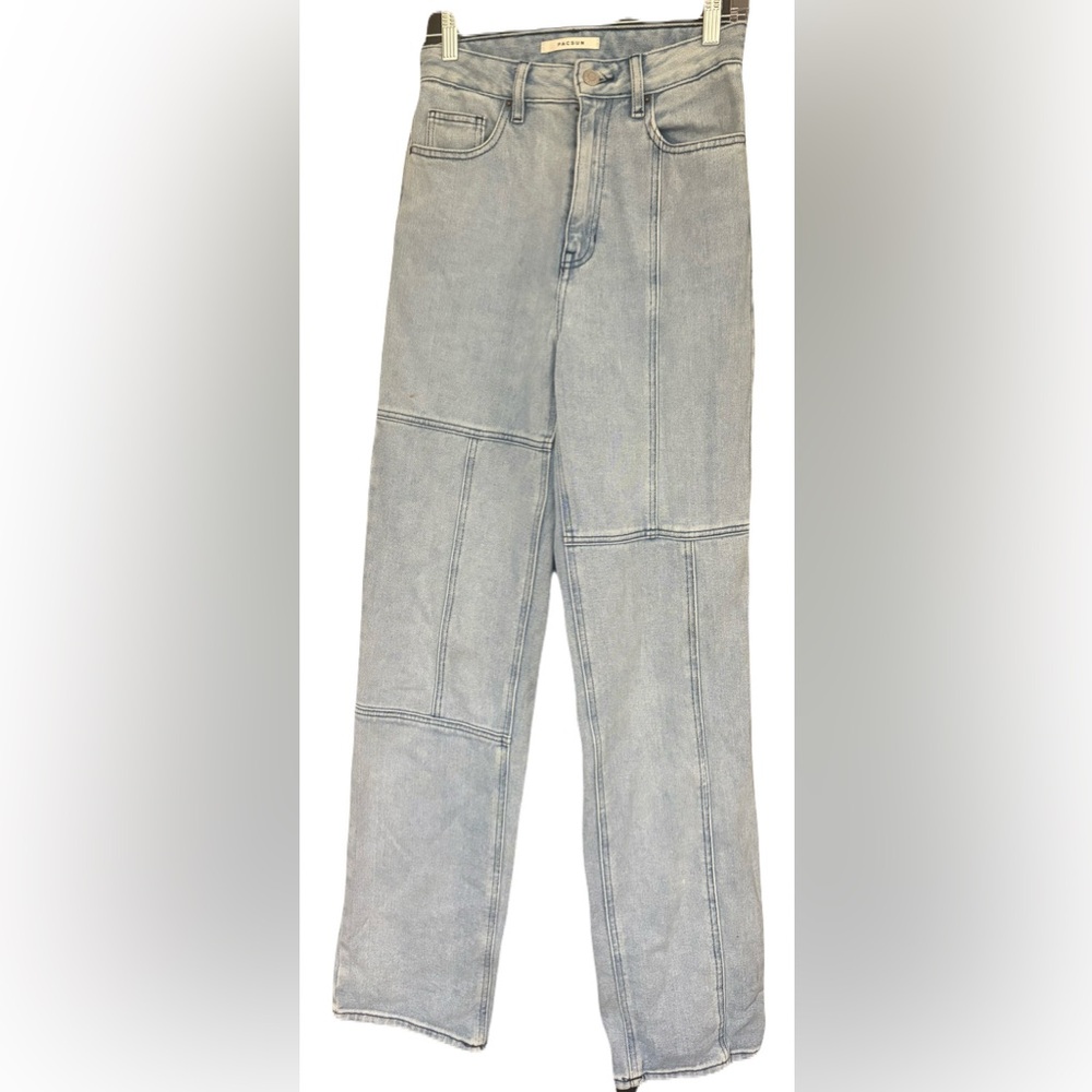 PacSun Light Blue Paneled Boyfriend Jeans